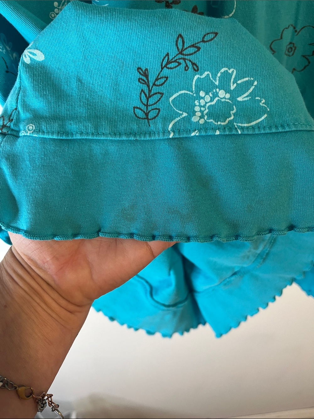 Fresh Produce, Teal Floral Sleeveless Faux-Wrap Midi Dress - Picture 4 of 5